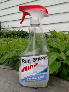repellent, bu spray, insect repellent, windex bottle, 26 gl oz bottle, used